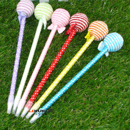 Wholesale of Cute Candy Colored Pleated Paper Ballpoint Pens